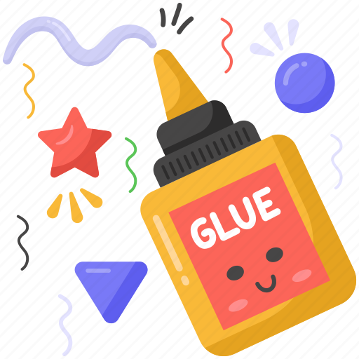Glue, liquid glue, handy craft, stationery, adhesive, bottle, art and design sticker - Download on Iconfinder