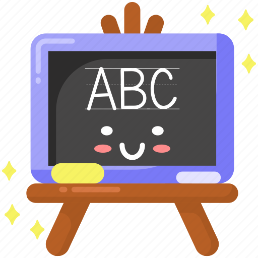 Chalkboard, easel, whiteboard, school, education, learning, reading sticker - Download on Iconfinder