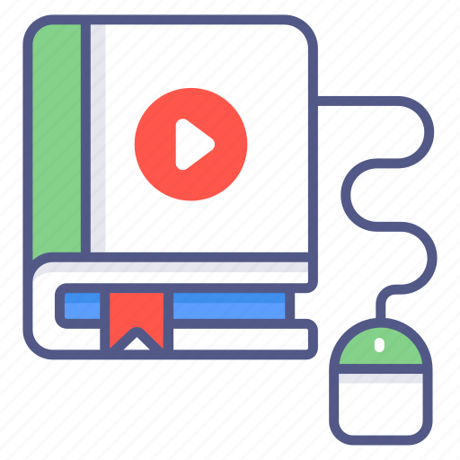 Video lecture, video book, audiobook, ebook, audio literature, education, elearning icon - Download on Iconfinder