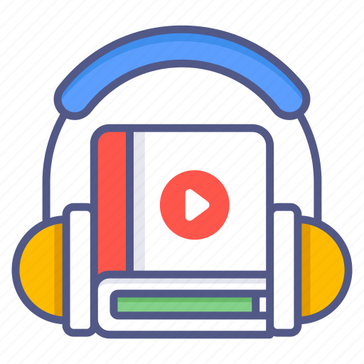 Video lecture, video learning, video lesson, video book, audio literature, music book, audiobook icon - Download on Iconfinder