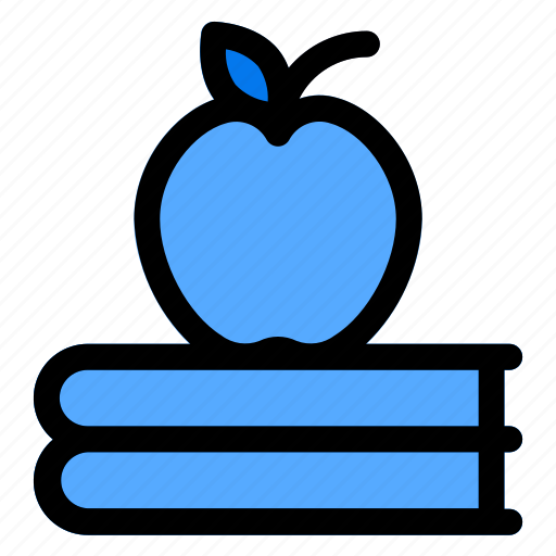 Book, apple, education, learning, knowledge icon - Download on Iconfinder