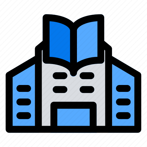 Library, college, book, education, university icon - Download on Iconfinder