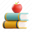 book, and, apple, book and apple, knowledge, school, education, study, learning, books, library, notebook 