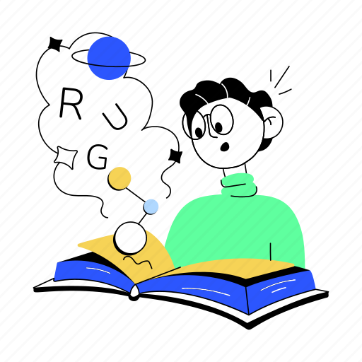 Science study, science student, student learning, student studying, book reading icon - Download on Iconfinder