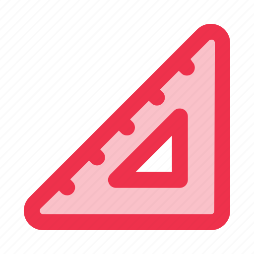 Triangular, ruler, triangle, education icon - Download on Iconfinder