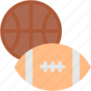 sports, team, basketball, and, competition, american, football, equip