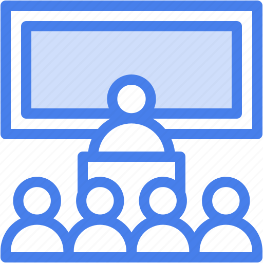 Classroom, teacher, student, lecture, presentation, education icon - Download on Iconfinder