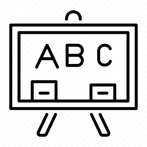 Chalkboard, board, lecture, training, learning icon - Download on Iconfinder