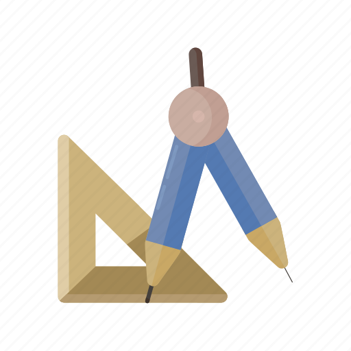 Architect, diameter, education, math, ruller, school, science icon - Download on Iconfinder
