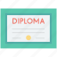 achievement, certificate, certification, degree, diploma 