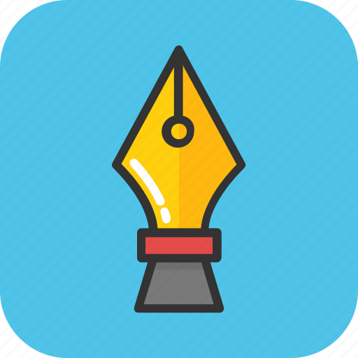 Edit, nib, pen, pen tip, write icon - Download on Iconfinder