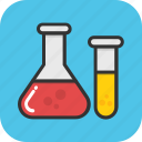 chemical, flask, lab test, laboratory, test tube