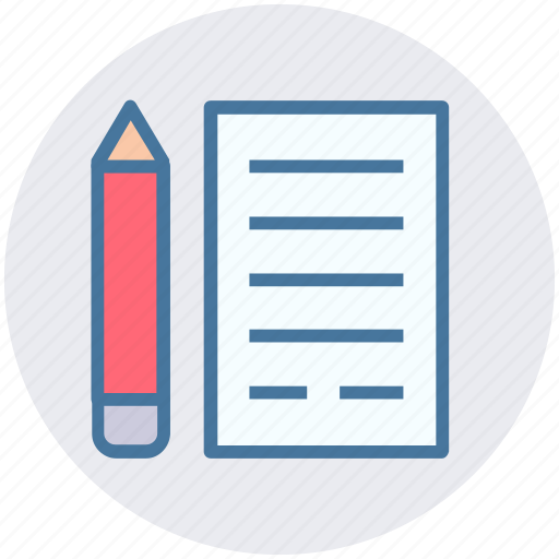 Doc, document, file, page and pencil, paper, sheet icon - Download on Iconfinder