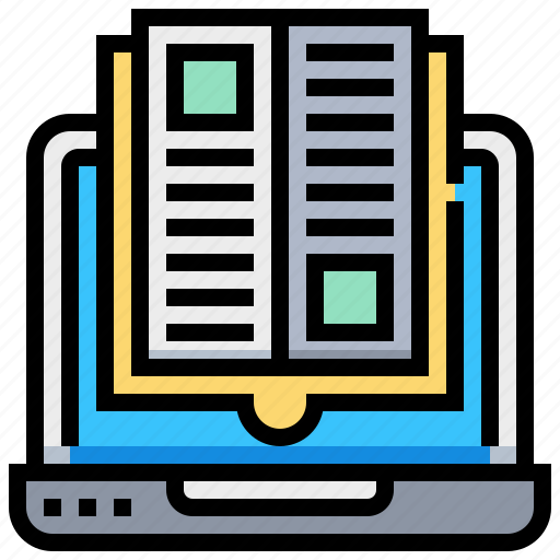 Book, laptop, learning, notebook icon - Download on Iconfinder