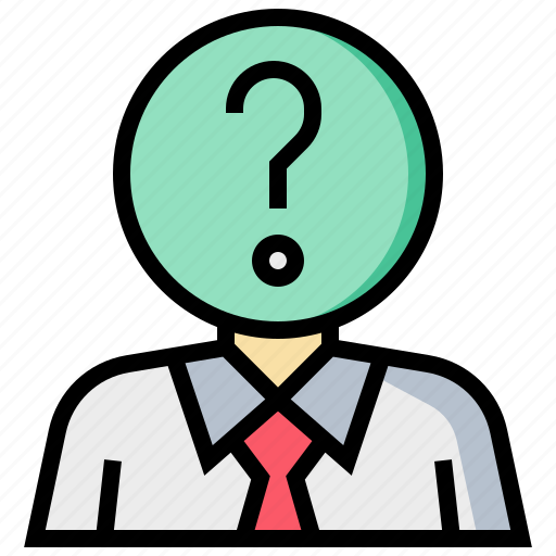 Businessman, education, man, question icon - Download on Iconfinder