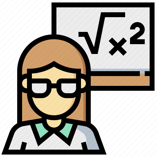 Formula, girl, teacher, woman icon - Download on Iconfinder