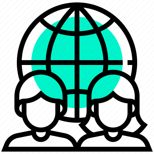 Earth, exchange, global, man, woman, worldwide icon - Download on Iconfinder