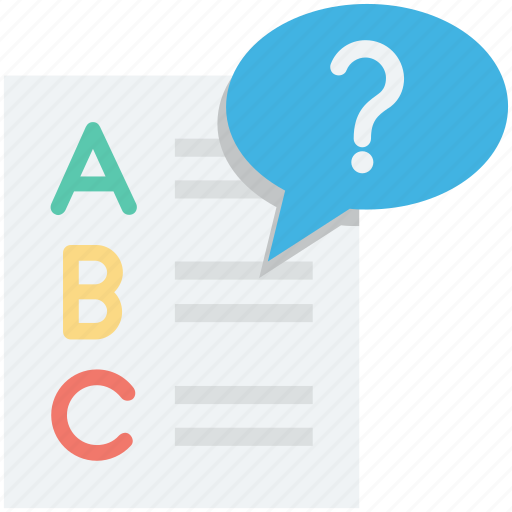 Faq, question mark, questioner, sheet, text sheet icon - Download on Iconfinder