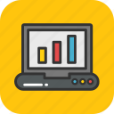 analytics, chart, graph, laptop, statistics