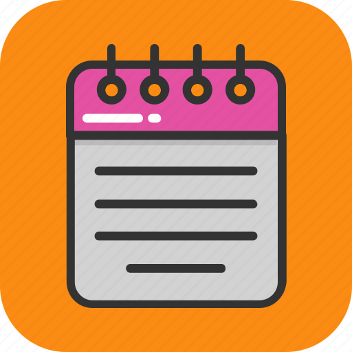 Diary, jotter, notebook, notepad, stationery icon - Download on Iconfinder