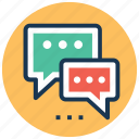 chat bubbles, chatting, communication, conversation, dialogue