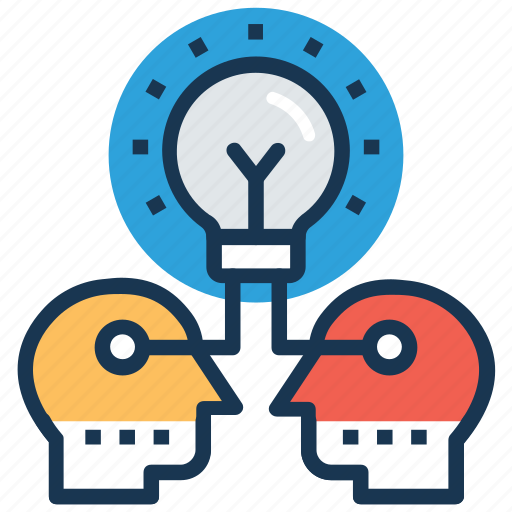 Creative idea, exchange ideas, idea development, idea sharing, mind map icon - Download on Iconfinder