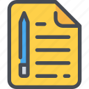 document, extension, file, format, paper