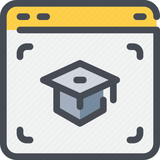 Browser, education, internet, learning, online, school icon - Download on Iconfinder