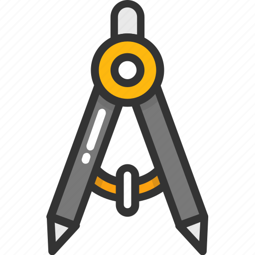 Compass, divider, divider tool, drafting instrument, drawing compass,  drawing tool icon - Download on Iconfinder