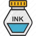 ink, ink pot, inkwell, school, write