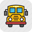 autobus, bus, school bus, transport, vehicle