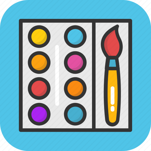 Art, artist, canvas, paint palette, painting icon - Download on Iconfinder