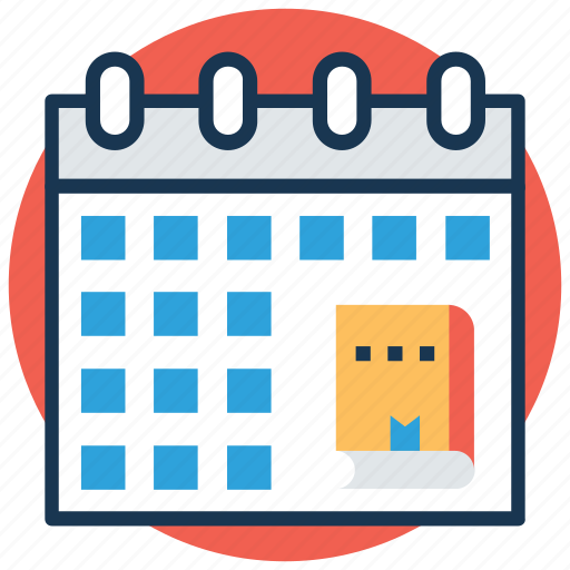 Academic calendar, diary, diary planner, schedule, timetable icon - Download on Iconfinder