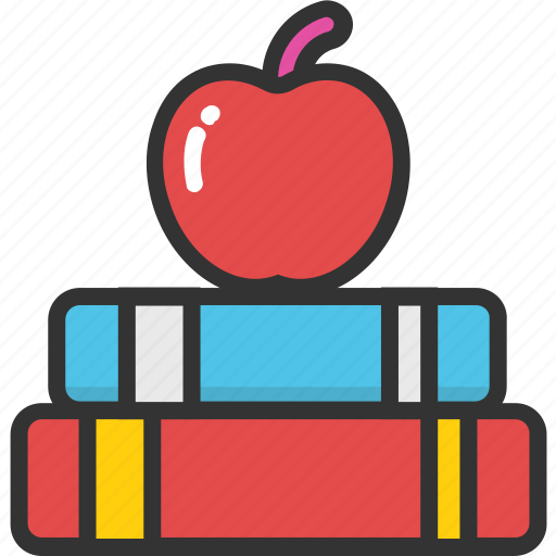 Apple, book, education, knowledge, study icon - Download on Iconfinder
