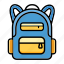 backpack, bag, education, school, student, study 