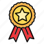 award, certificate, mark, medal, prize, quality, seal 