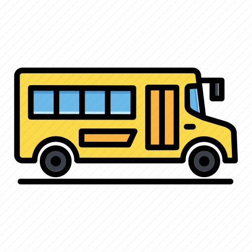 Bus, drop, pick, school, transport, van, vehicle icon - Download on Iconfinder