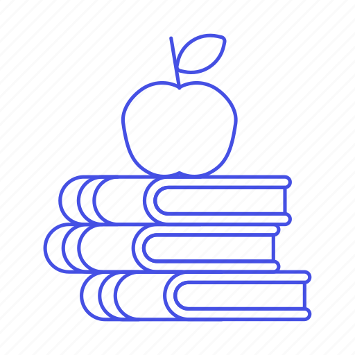 Appetizer, apple, books, class, education, high, knowledge icon - Download on Iconfinder