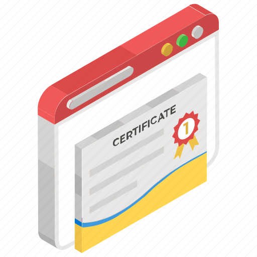 Authorized document, certification, degree, online certificate, online diploma icon - Download on Iconfinder