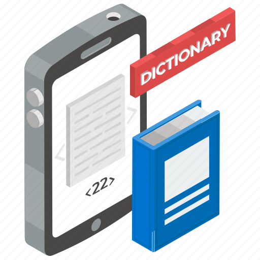Book, booklet, mobile dictionary, online wordbook, vocabulary icon - Download on Iconfinder