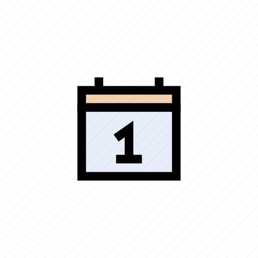 Calendar, date, first, month, schedule icon - Download on Iconfinder
