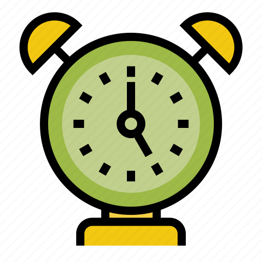 Alarm, clock, color, education, outline, time, wake icon - Download on Iconfinder