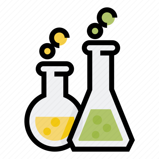 Chemistry, color, education, flask, lab, outline icon - Download on Iconfinder