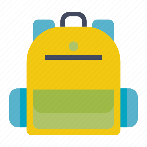 Bag, education, flat, school, school bag, student icon - Download on Iconfinder