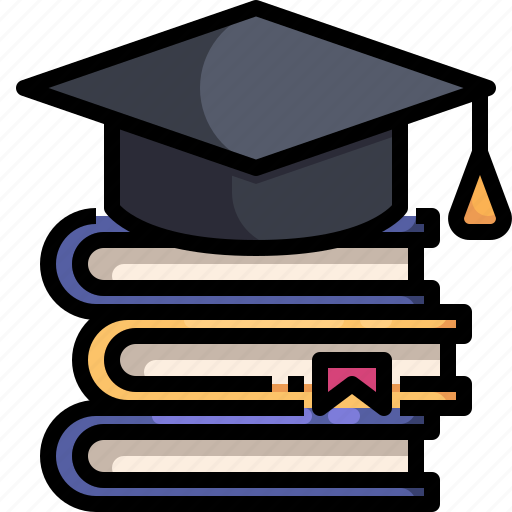 Book, degree, education, graduation, hat, scholarship, university icon - Download on Iconfinder