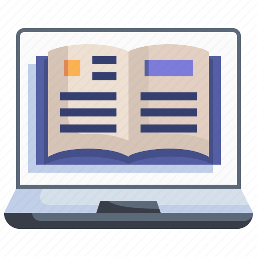Book, education, elearning, exam, laptop, learning, online icon - Download on Iconfinder
