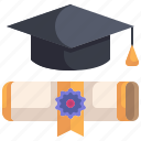 certificate, degree, education, graduation, hat, scholarship, university