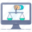 balance scale, law scale, measuring scale, online equality, online justice, online law, online weighing 