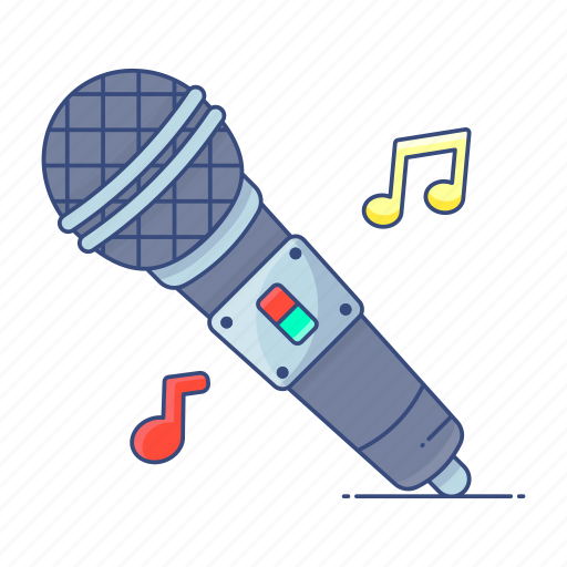 Colloquially, electronic mic, input device, media, microphone, singing mic, wireless icon - Download on Iconfinder