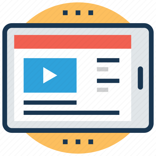Education technology, online study, video lecture, video lesson, video tutorial icon - Download on Iconfinder